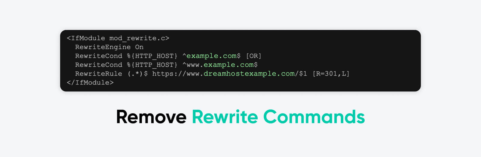 You can try to remove Rewrite Commands.
