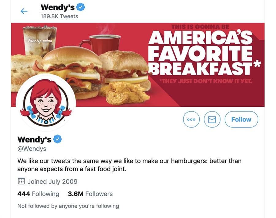 Wendy’s on Twitter