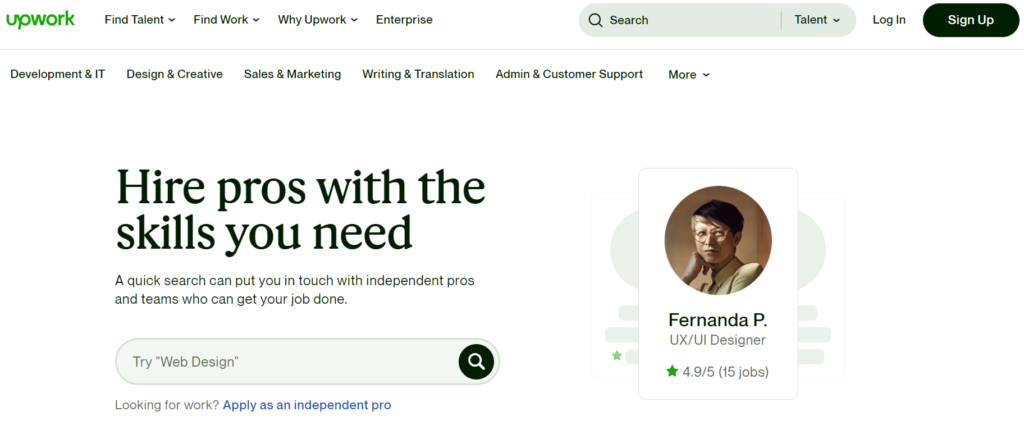 Using UpWork to hire freelance WordPress theme developers